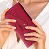 Humerpaul The First Layer of Cowhide Ladies Clutch, Large-capacity RFID Anti-theft Swipe Multi-card Wallet with Photo Window