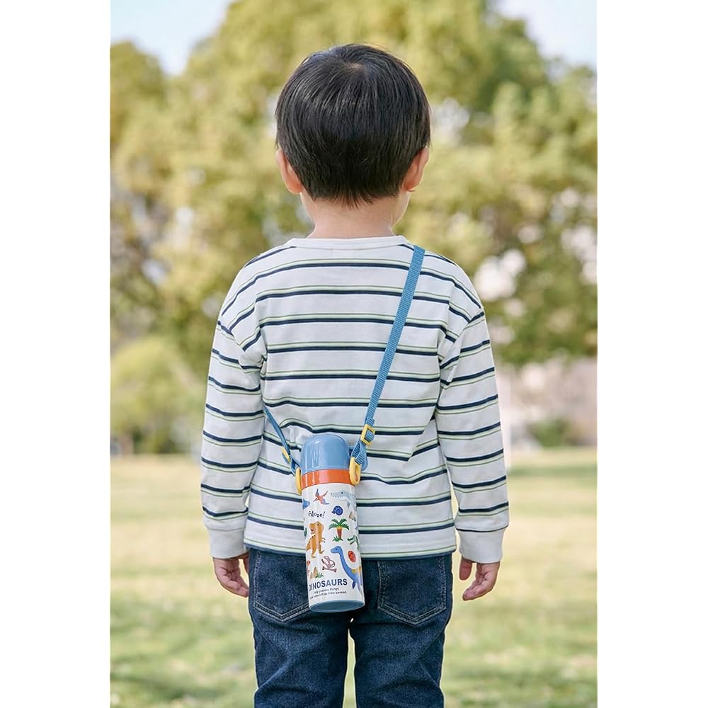 Skater (Skater) Water Bottle for Kids, 2 Way, Direct Drinking, 470 Ml, Cup Drinking, 430 Ml, Supe...