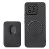 Detachable Card Holder Case for Xiaomi 13 5G,Carbon Fiber Texture Anti-scratch Cell Phone Cover