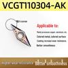 35° Diamond Blade CNC Lathe Inserts VCGT160404 VBGT110302 for Aluminum