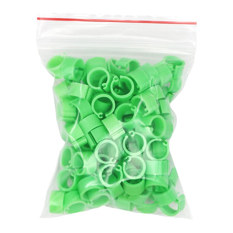 100 Stück Vogel Tauben Fußringe 10 Farben Innendurchmesser 8mm Kunststoff Tauben Clip Ring Taube Taube Wachtel Fußring