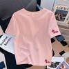 Women's Round Neck Short Sleeve Cute Horse Printed Loose Fit Korean Casual T Shirt Basic Cotton Top 2026 New Spring Daily Ins Style Layering Blouse
