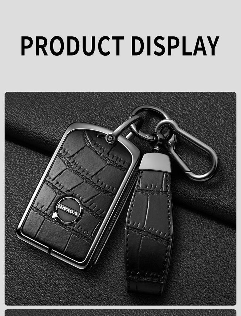 Volvo Alloy Key Case for XC60, S90, S60, XC40, XC90, V60, V90 Models