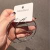 925 Silver Needle Exaggerated Hoop Earrings with Korean-Style Metal Design