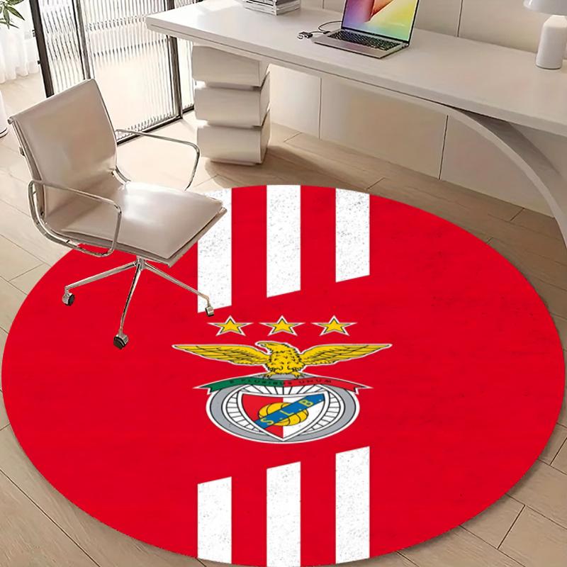 Personalized B-Benfica Round Chair Office Rug - Perfect for Mat, Office Chair & More - Ideal Gift for Birthdays and Holidays