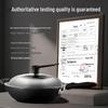 COOKER KING 32cm Cast Iron Non-Coated Stir-Fry Wok