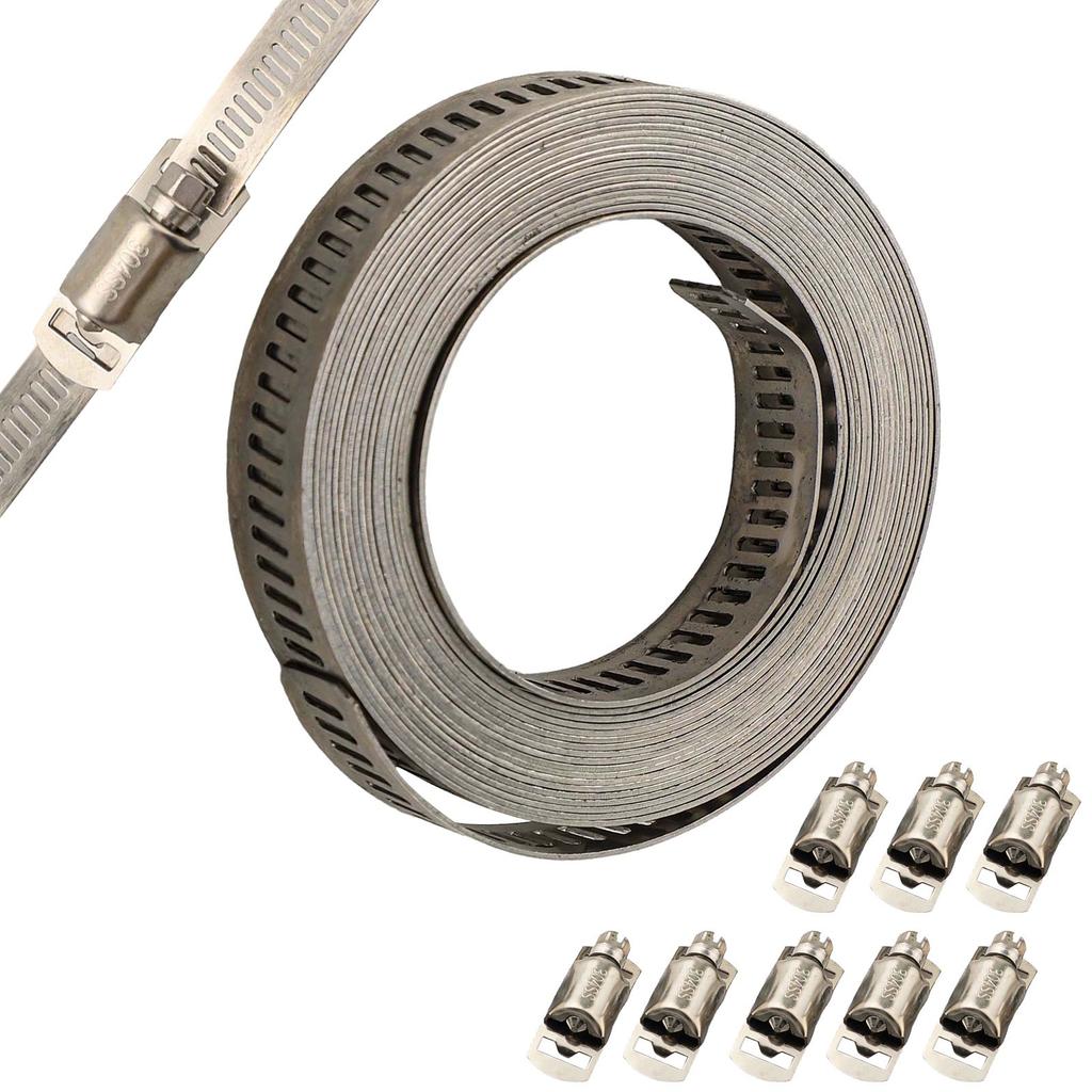 Adjustable Metal Strap Hose Clamps with Comprehensive Installation Guide