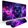 Cyber Neon DJ Black Cat Mouse Pad Large Computer Office Game Table Mats Rubber Antislip XXL mouse mat HDP Long Desk Pads