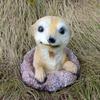 Patio Ornament Resin Garden Decoration Realistic Animal Statue Weather-resistant Garden Decor Accessory for Lawn