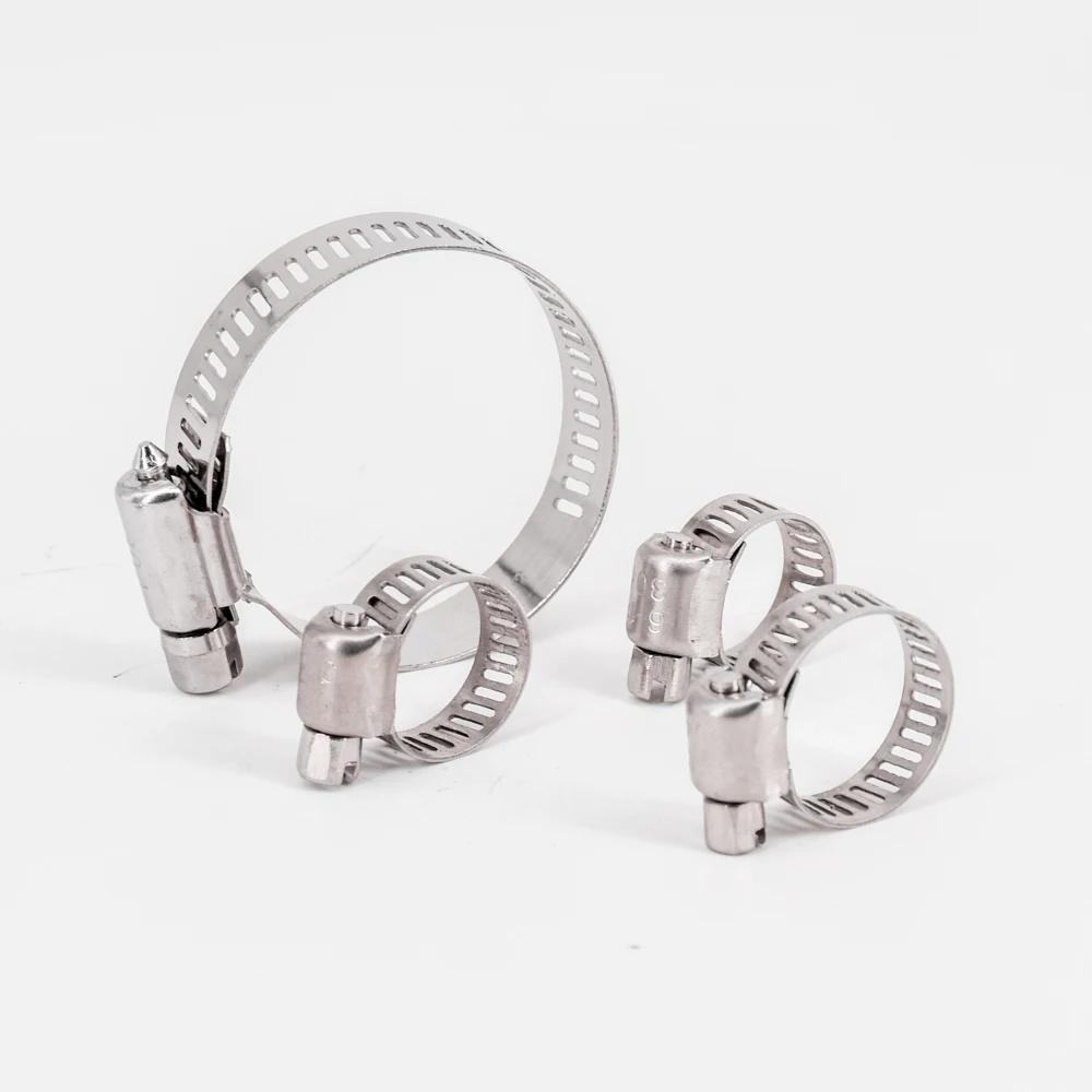 

5 PCS Hose Clamp 6-12mm 1/4 3/8 304 Stainless Worm Drive Spring Clip Water Fuel Line Homebrew 8-12mm