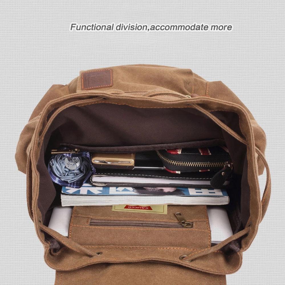 Vintage Canvas Backpacks Men And Women Bags Travel Students Casual For Hiking Travel Camping Backpack Mochila Masculina