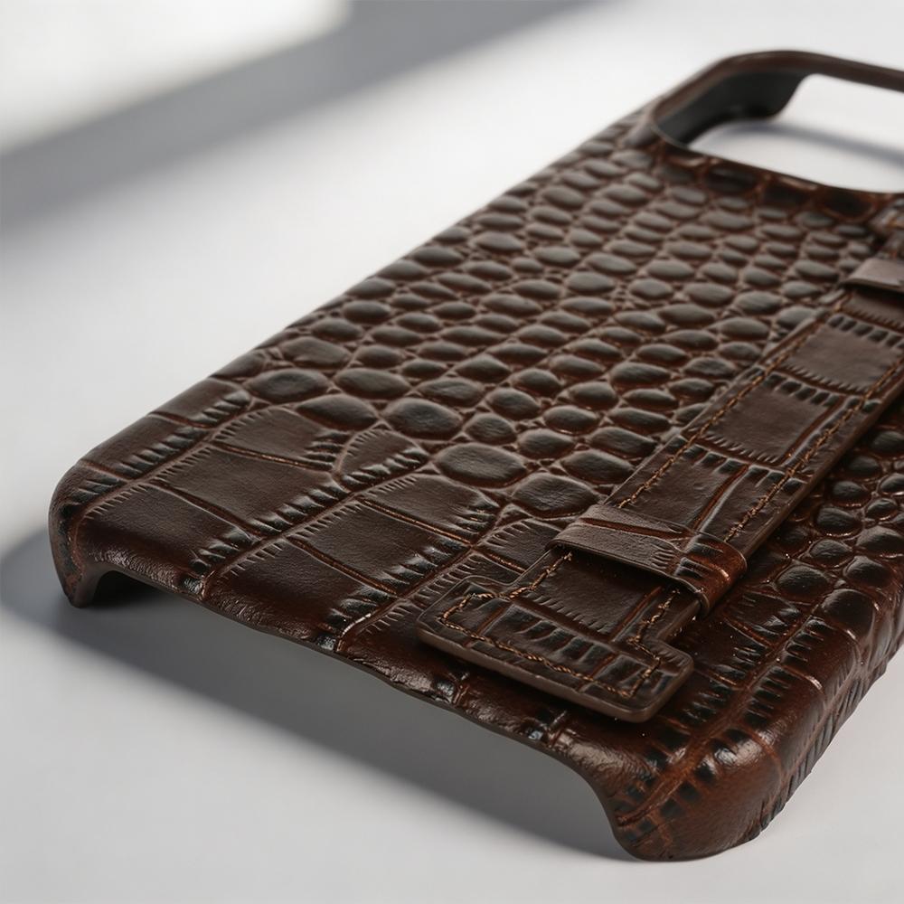 S řemínkem na zápěstí Luxusní pouzdro z pravé kůže pro Xiaomi 17T Pro 15 17 Ultra 15T 14T 13T 12S 15S Pro Vzor krokodýla Funda Para