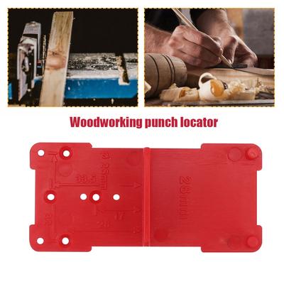 28/37mm Hinge Installation Jig Plastic Door Cabinet Hinge Hole Locator Woodworking Punch Opener Locator Woodworking Tool