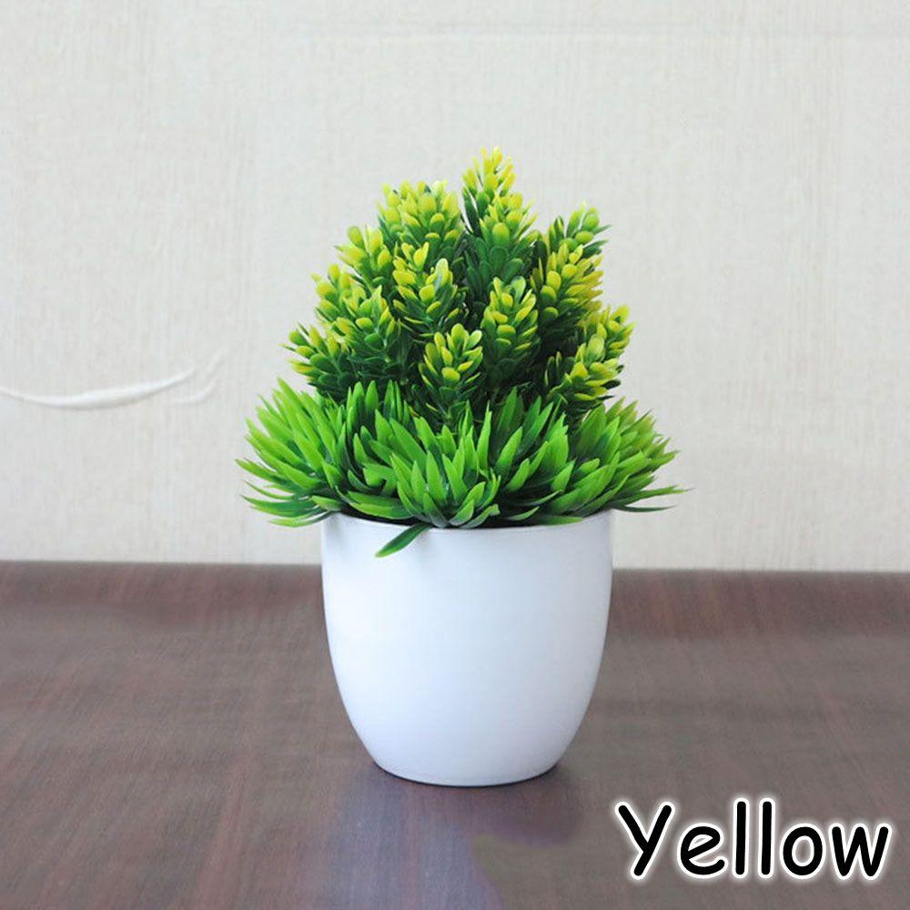 Wedding Desktop Ornament Christmas Plastic Plant Fake Potted Simulation Bonsai Artificial Flower