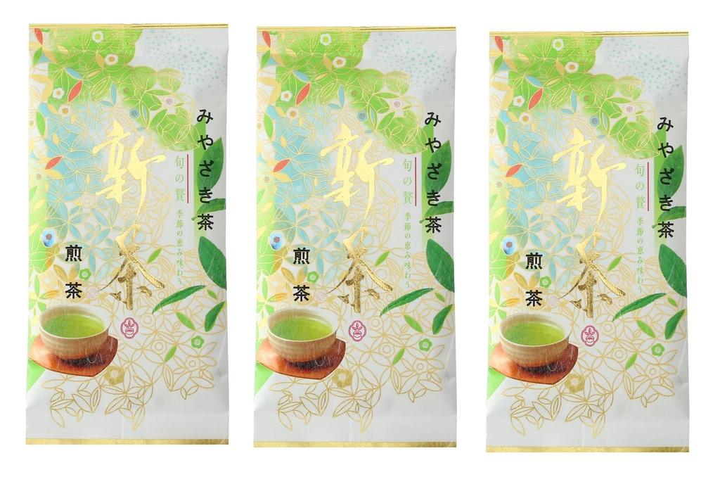 Miyazaki Economic Federation Direct Sales New Tea Miyazaki Tea Sencha 100g X 3 Bags Green Tea Natural Flavor