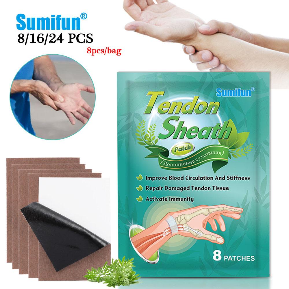 Sumifun Tendon Sheath Patch Wrist Joint Care Patch Black Plaster Patch