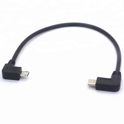 90 Degree Micro Usb 5Pin Male To Left Right Angle Type C Cable