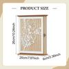 Key Cabinet Wall Mounted, Holder Handmade Solid Storage for Home Doorway Entryway Gift