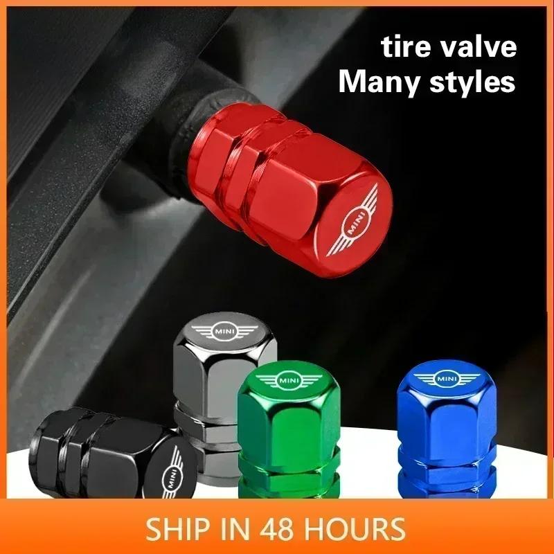 /4Pcs Aluminum Car Styling Wheel Tire Valve Caps Dust Covers For BMW MINI Cooper One JCW F54 F55 F56 F57 R52 R53 R55 R56 R57 R58
