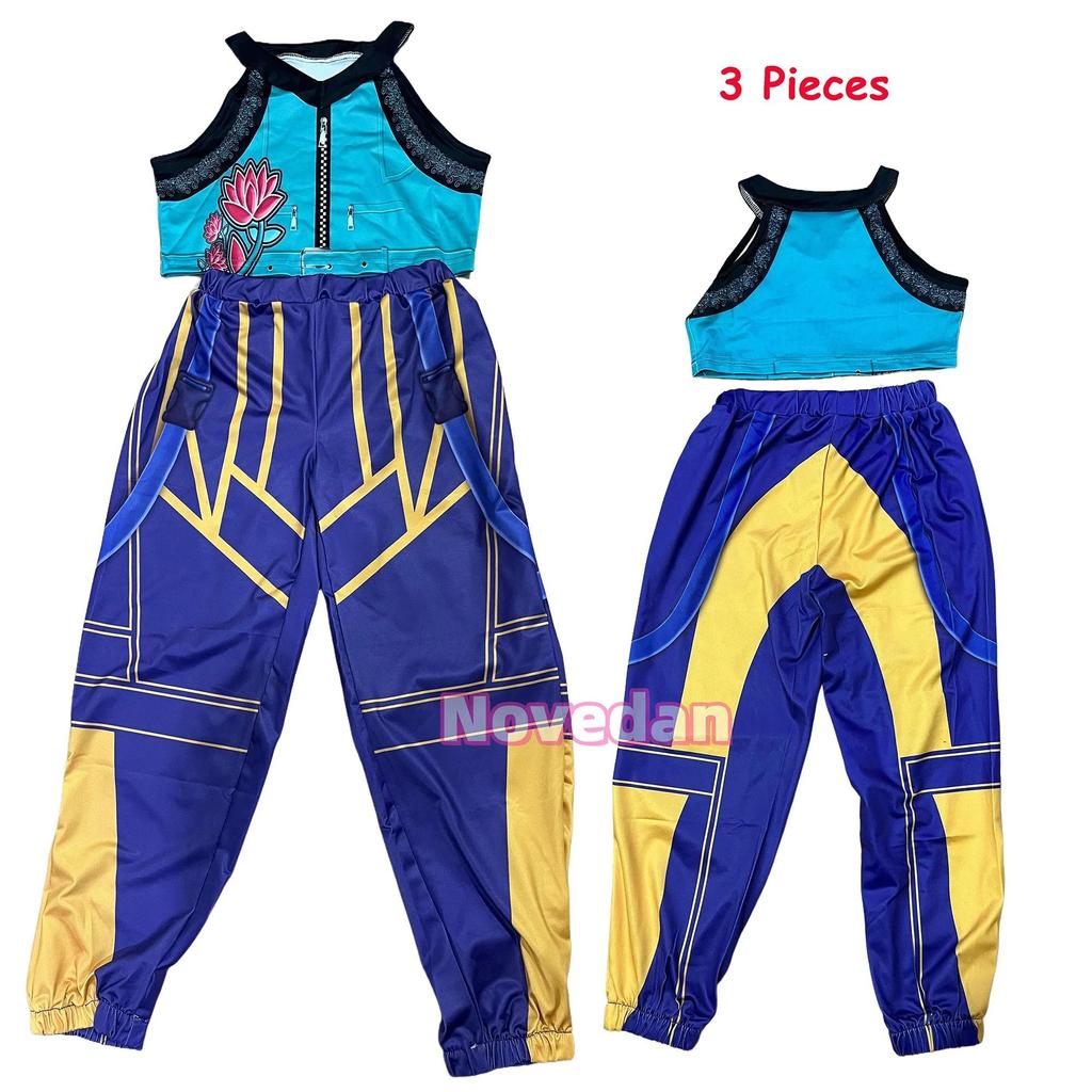 Golden Kpop Demon Hunters Rumi Mira Zoey Cosplay Costume Kids Girls Birthday Party Halloween Stage Performance Clothes