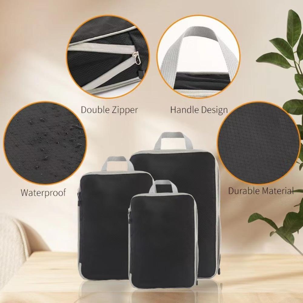 4Pcs Space-saving Luggage Storage Bag Waterproof Travel Bag Suitcase Clothes Organizer  Drawer