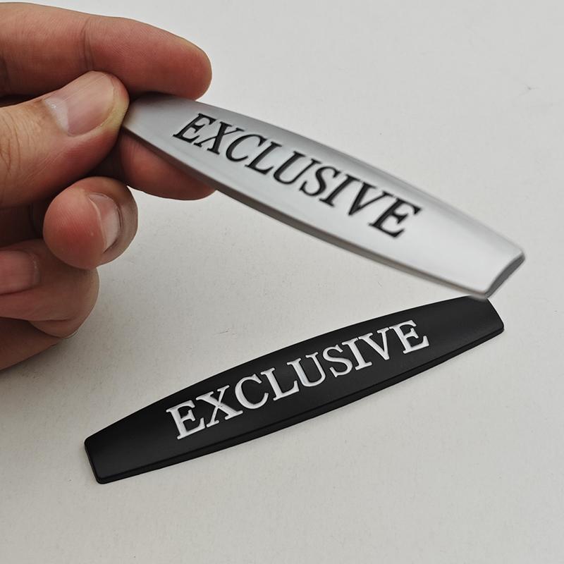 3D Metall Chrom Schwarz Autoaufkleber Logo EXKLUSIV Plakette Emblem Abziehbilder Für Mercedes Benz Universelles Autozubehör