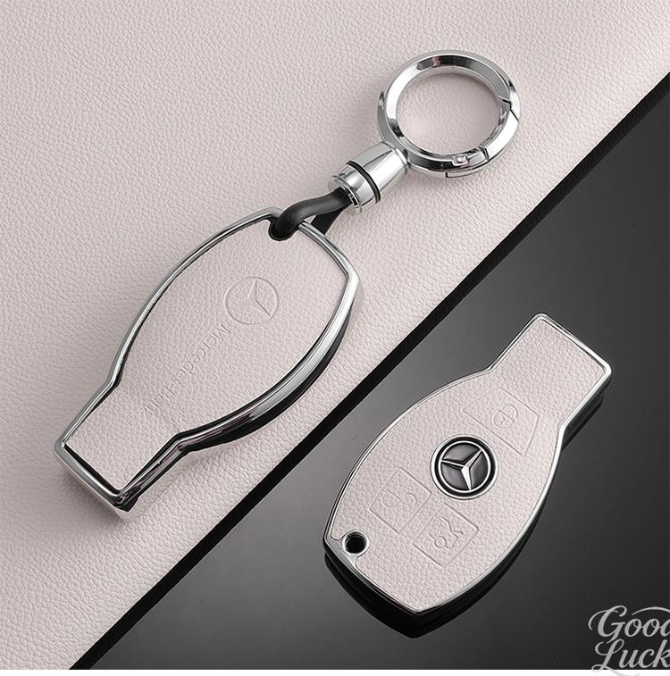 YDC4   Car Zinc Alloy Key Case Shell Buckle Car Key Cover  For Mercedes Benz A C E S G Class GLC CLE CLA GLB GLS W177 Auto Accessory