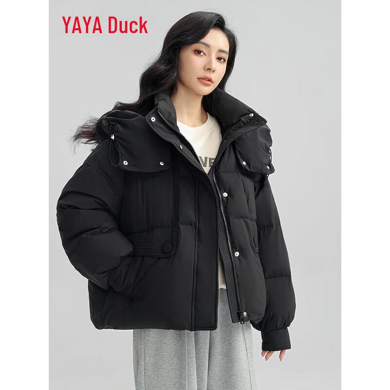 YAYA Women's Hooded Short Down Jacket YE4B604901A