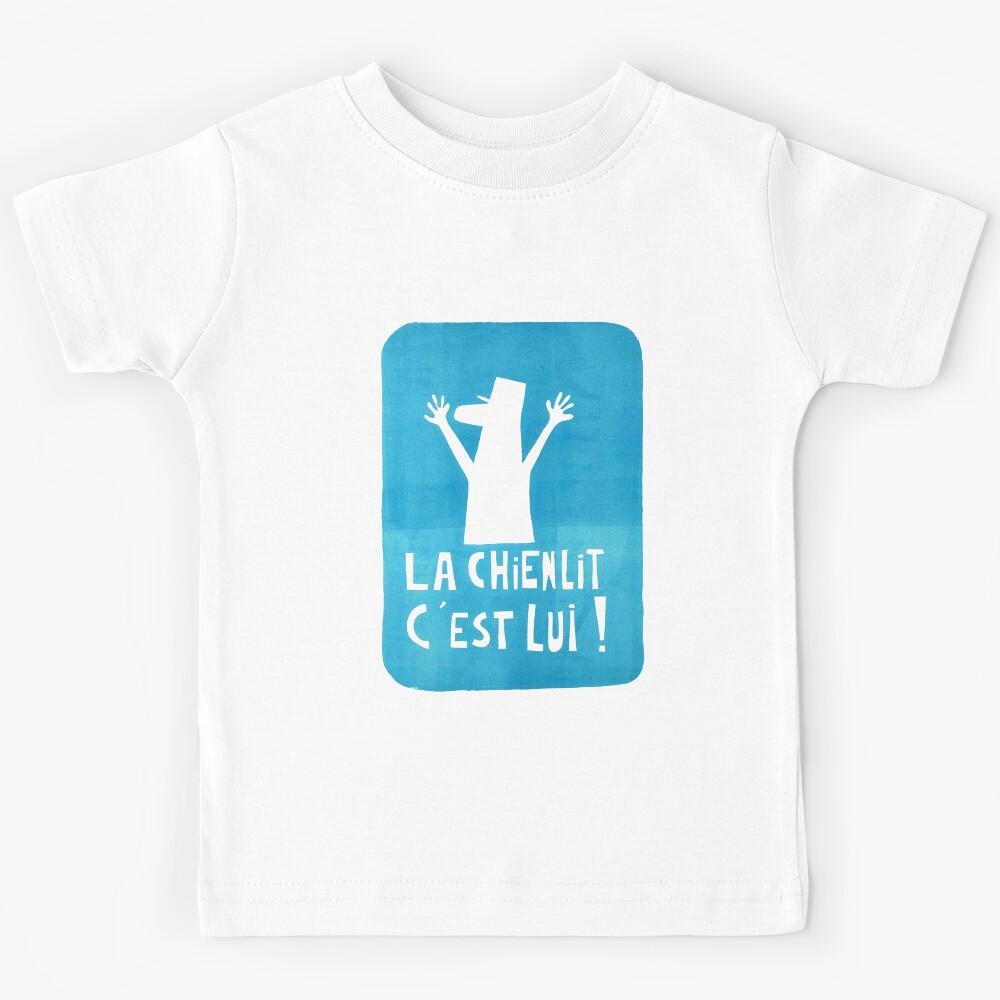 Paris Revolt, Mai 68: LA CHIENLIT C EST LUI in Blue: Original Kids T-Shirt 140