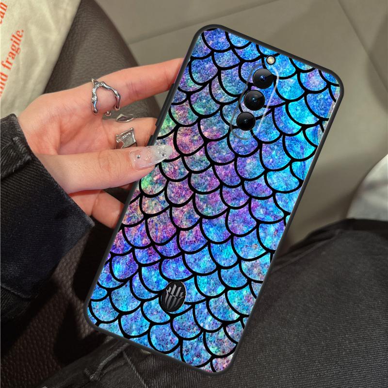 

Mermaid Tail Scale Case For ZTE Nubia RedMagic 11 9 8 10 Pro Plus 8S 9S 10S Pro 5G 5S 6 7 6S 7S Pro 10 Air Cover Red Magic 11 Pro