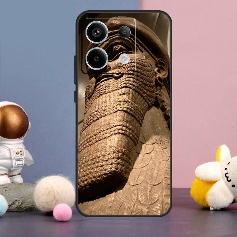 Lamassu Assyrian Mesopotamian Case For Xiaomi Redmi 13C 12 12C 9C 10C Redmi Note 11 12 13 Pro 9 10 10S 11S 12S Back Cover