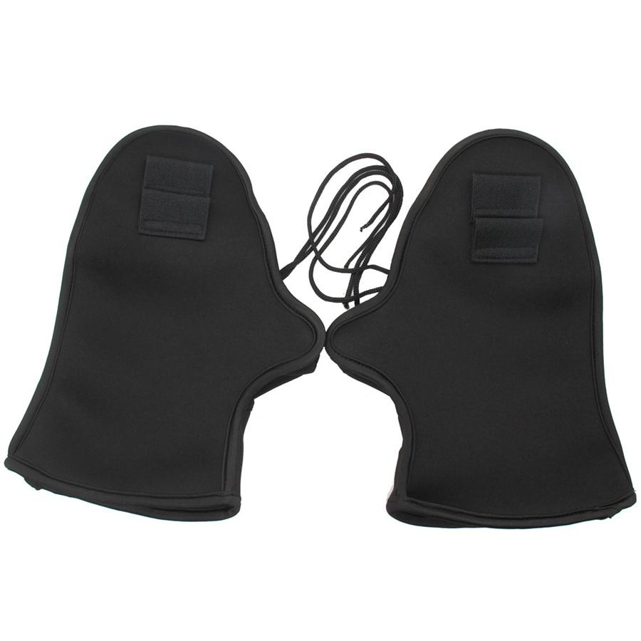 Motorcycle Handlebar Gloves Windproof  Warm Grip Hand Covers Warmer Protective Motorbike For Winter