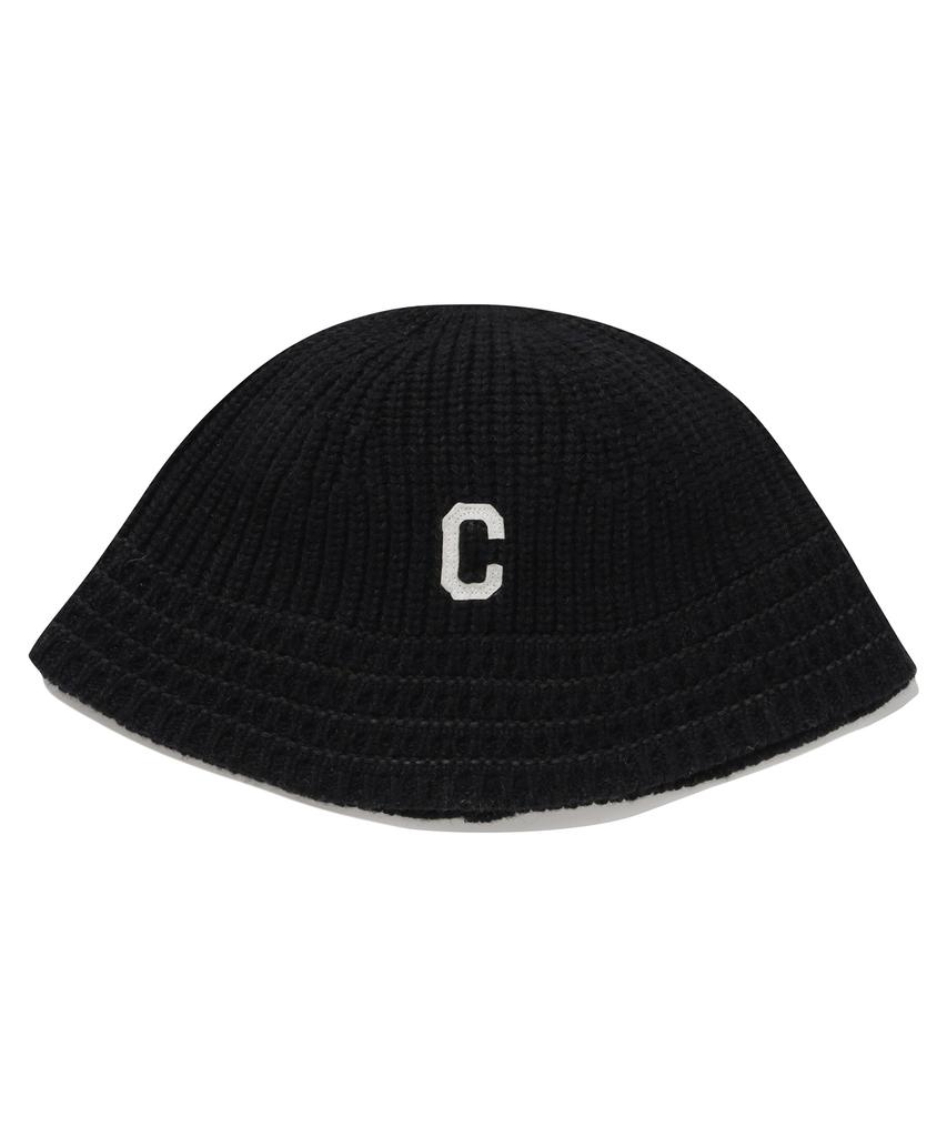 COVERNAT WOMAN C Logo Knit Bucket Hat Black