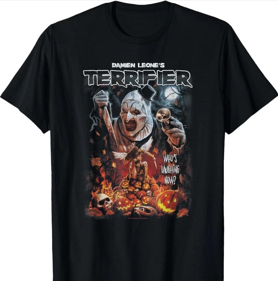 Terrifier Art the Clown Halloween Poster Horror T-Shirt _ FREE SHIPPING M