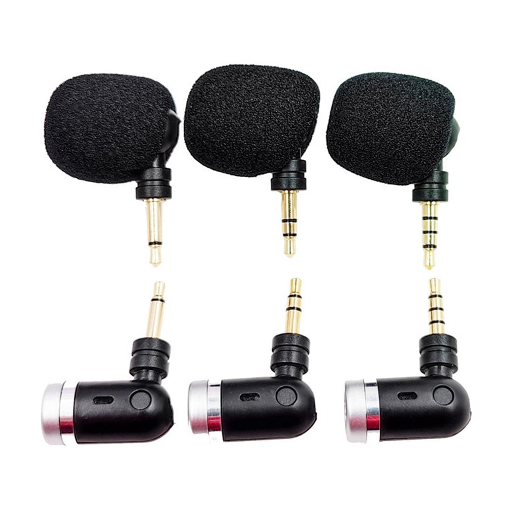 3.5mm Jack Mini Microphone Portable Small 3.5 Jack Microphone Recorder For Laptop Smartphone Android Phone Metal Mic