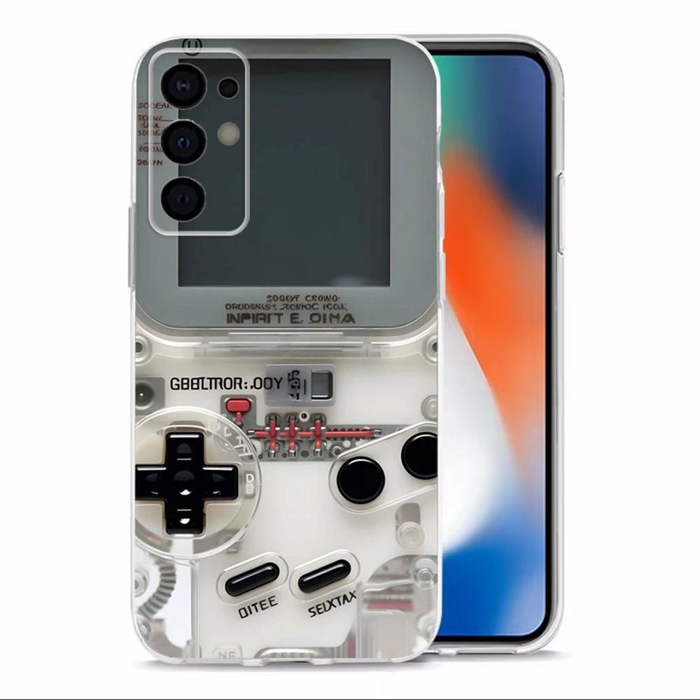 Video Game Boy Vintage GamePad Phone Case  For Samsung S30,S23,S21,S22,S20,Ultra,S20,FE,lite,S10,S9,S8,PIus Transparent Shell
