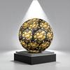 1pc Golden Heart Romance Size 5 Soccer Ball Professional Match Training Football Indoor &Outdoor Sports Ball Training Ball Lightweight Durable Y56