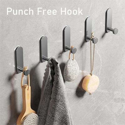 2PCS/Set For Kitchen Bathroom Punch-free Free-Punching Shower Hook Robe Hook Wall Hanger Towel Racks