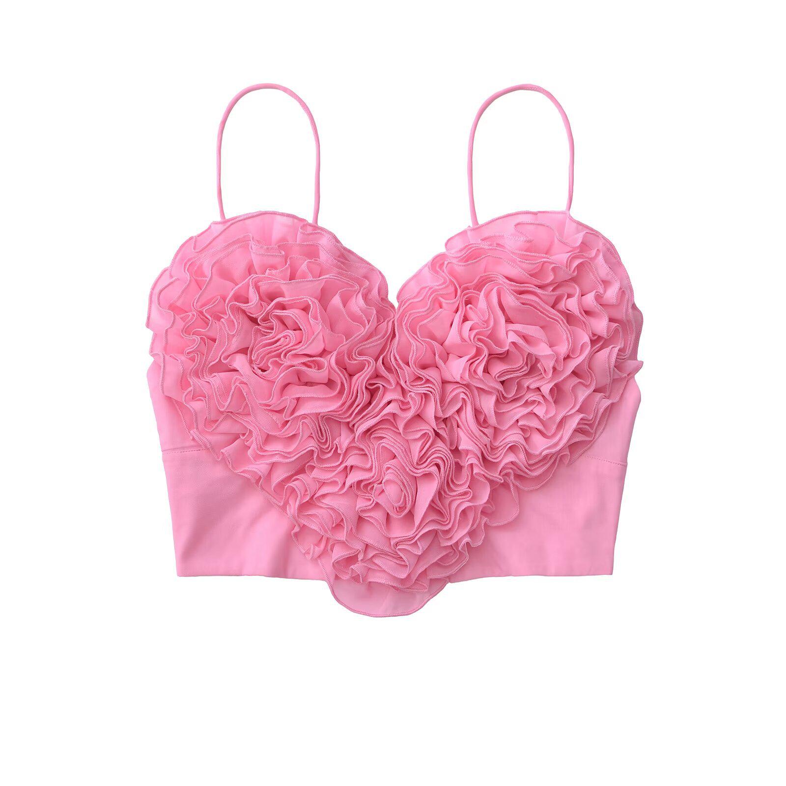 2024 Женская европейская и американская уличная мода Однотонный пухлый жилет-топ XS