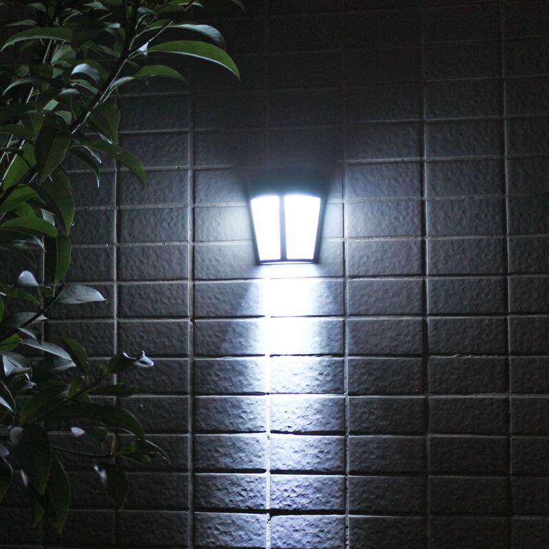 6LED Solar-Powered Energy Saving Waterproof Lamps Wall Lights for Yard Garden