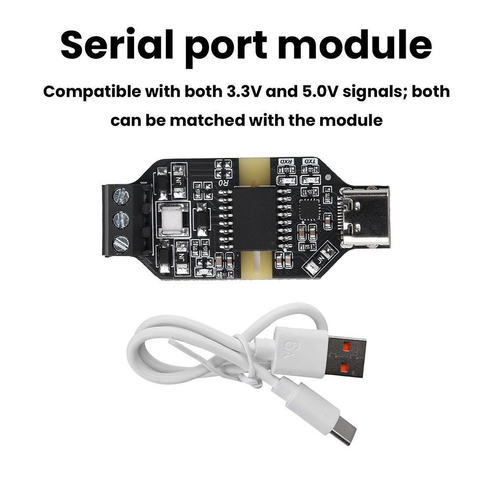 USB to RS485 Isolated converter CH343P serial port module 6Mbps high-speed communication Auto flow control anti-resistant Type-C