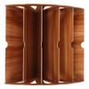 Wooden MultiSlot Storage Rack   Supplies Desktop File   for  (Black )
