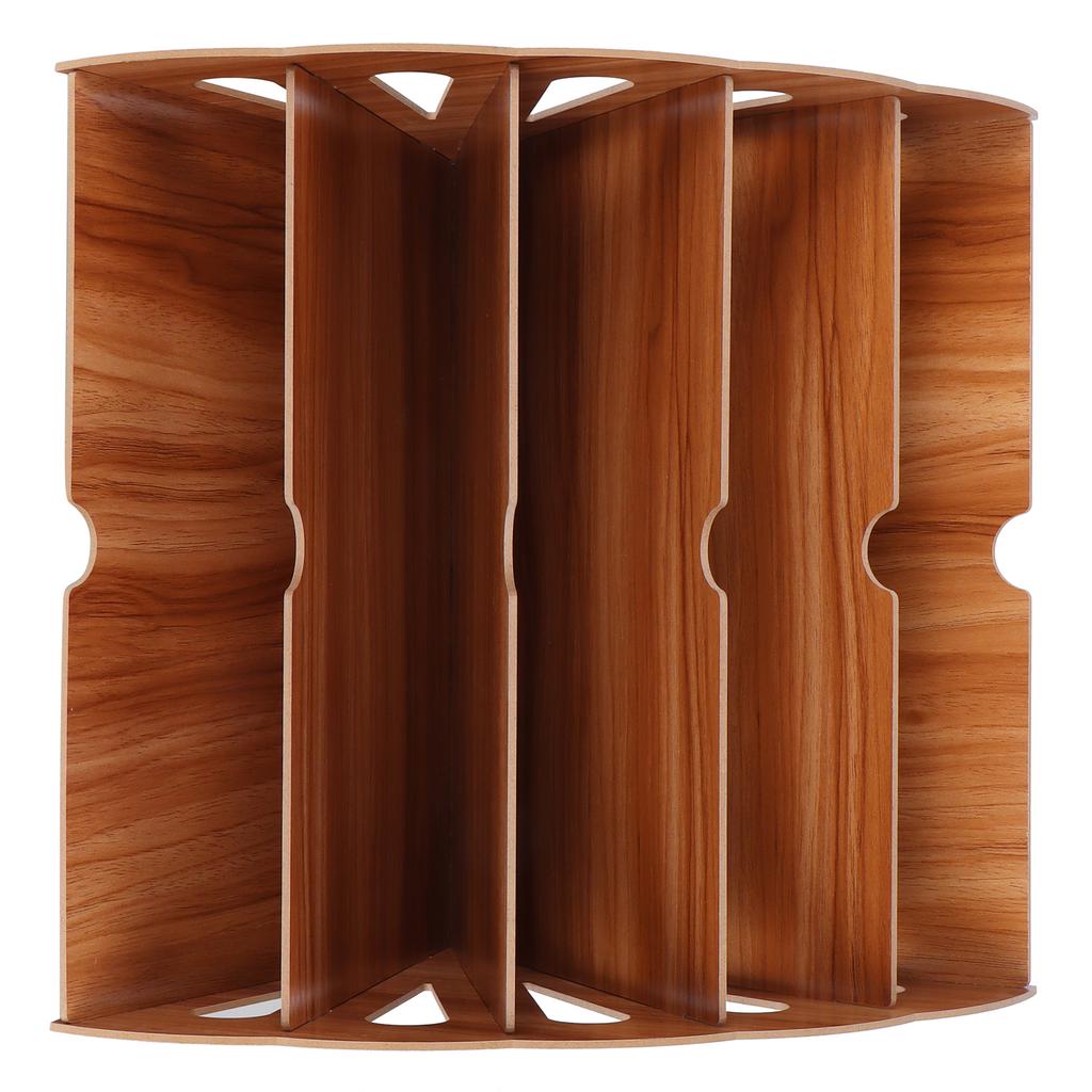 Wooden MultiSlot Storage Rack   Supplies Desktop File   for  (Black )
