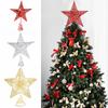 Weihnachtsbaum Gold Glitzer Top Pentagramm Stern Weihnachtsdekorationen für Zuhause Weihnachtsbaum Ornamente Neujahr Festival Dekor