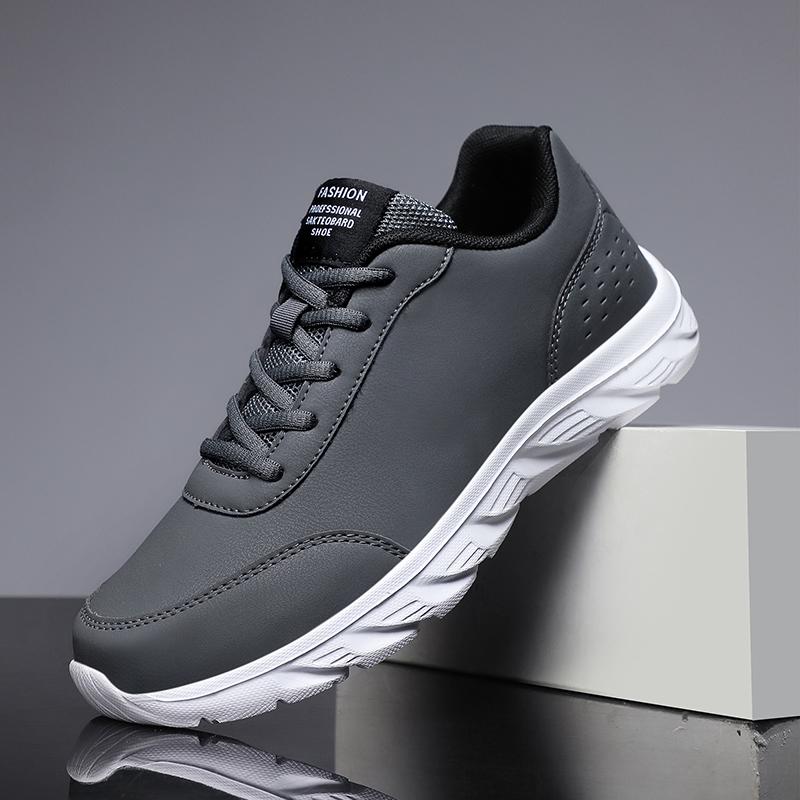 

Взуття для бігу Чоловіки 2024 Нові весняні кросівки на шнурівці Чоловіче взуття Взуття Чоловіче м’яке взуття для прогулянок Мокасини Повсякденне взуття великих розмірів 46 сірий колір