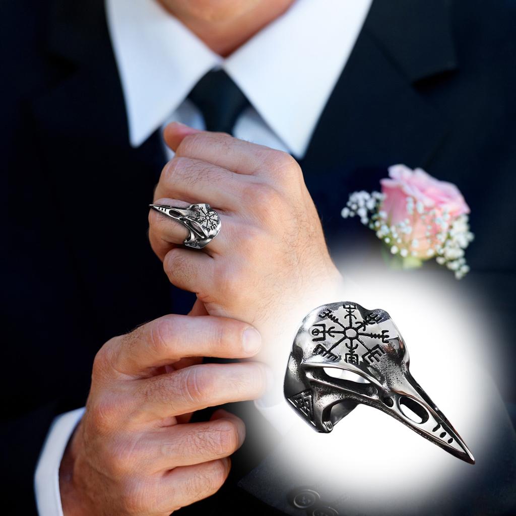 Retro   Ring Men's Trendy Hip-Hop   Personality Open Ring Men's Jewelry