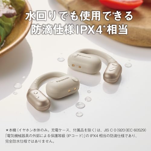Panasonic Wireless Earphones, Open-Type, Multi-Point, Black, RB-F10D-K