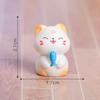 8Pcs Cartoon Mini Cat Miniatures Resin Animal Ornaments Fairy Garden Decoration Micro Landscape 