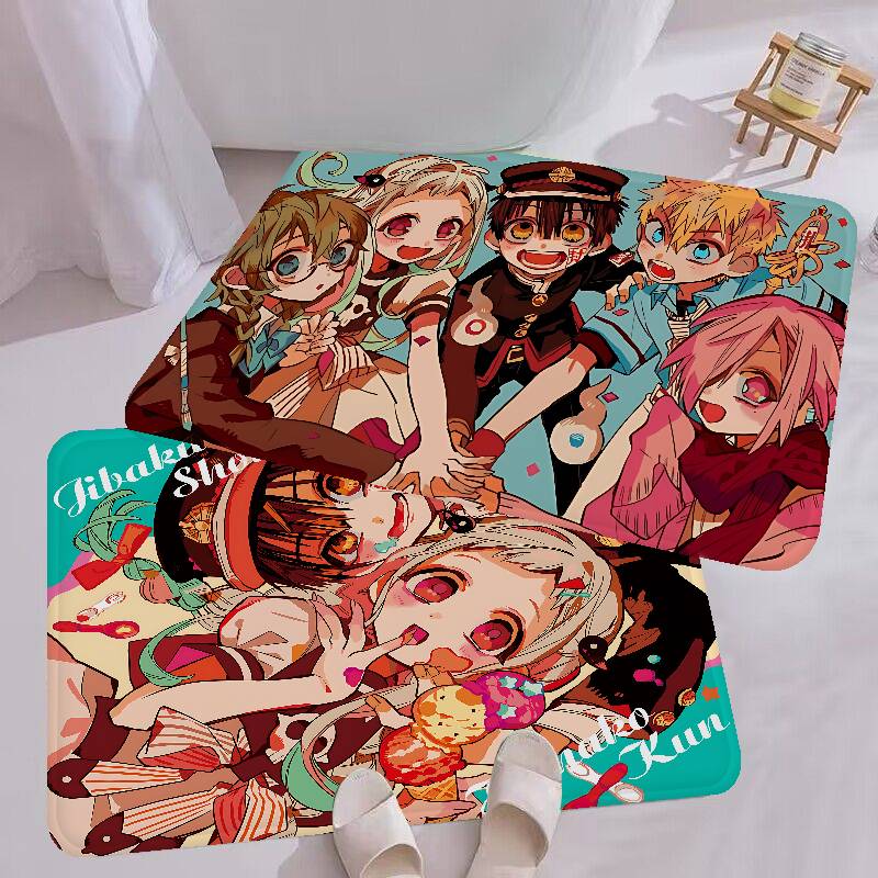 Anime Jibaku Shounen Hanako-kun Entrance Door Mat Nordic Style Bedroom Living Room Doormat Home Balcony Anti-Slip Modern