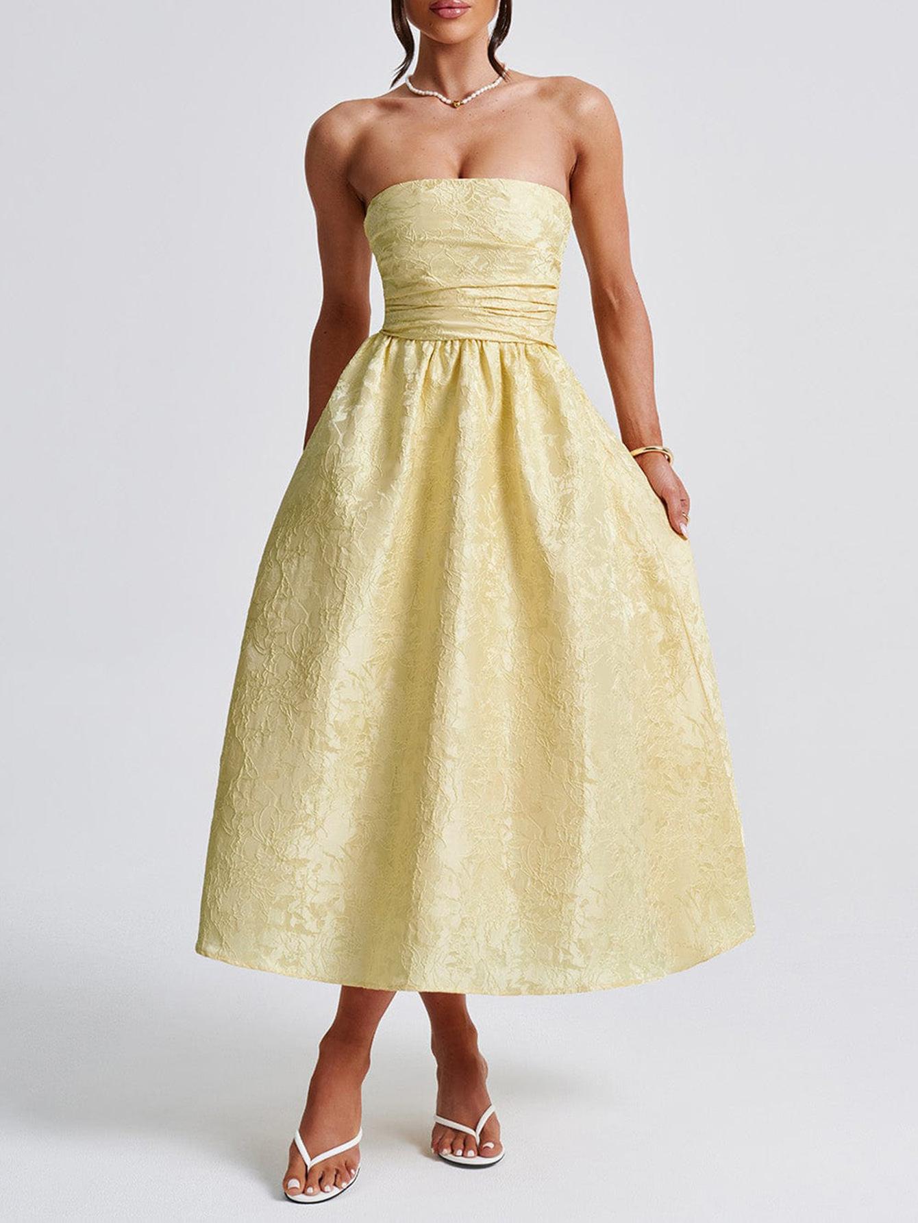 

Женское вечернее платье для вечеринки, платье-труба XL жёлтый